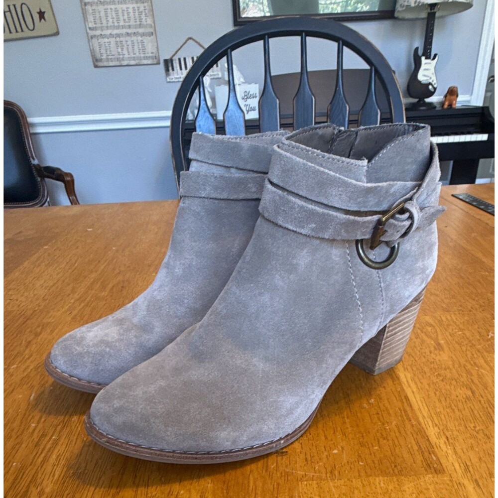 Michael by Michael Shannon Blair Women’s Size 8 Taupe Suede Leather Ankle Boots